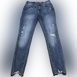 Girls Old Navy 360 stretch, rockstar jeggings high-rise size 14 blue Jean